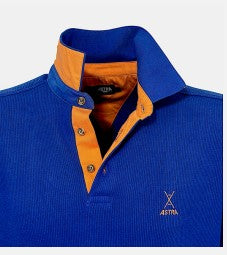 Astra - Pull polo homme bleu royal