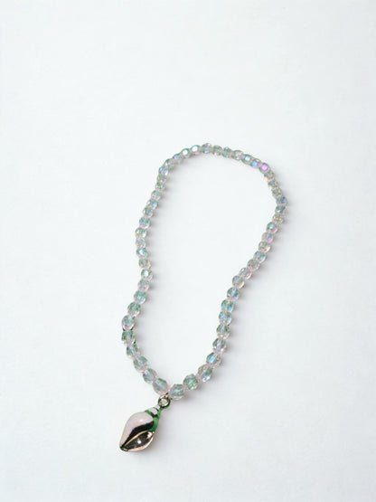 Collier coquillage en perles et résine