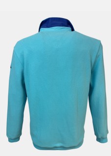 Astra - Pull polo bleu ciel homme