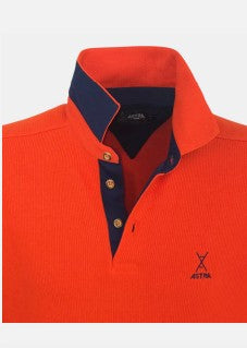 Astra - Pull polo homme rouge