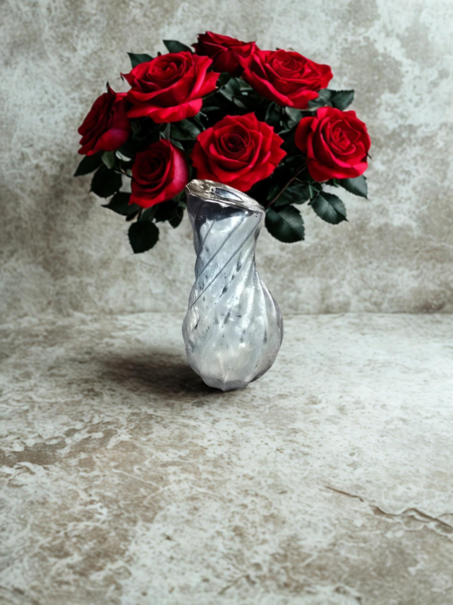 Vase en résine nacrée